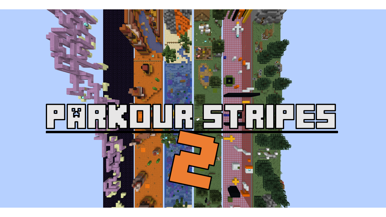 Herunterladen Parkour stripes 2 zum Minecraft 1.15.2